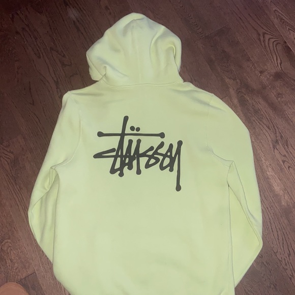 Stussy Neon Green Hoodie - Picture 3 of 3
